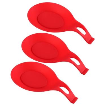 Imagem de Kit 3 Descanso Apoio Talheres Suporte Colher Pia Cozinha