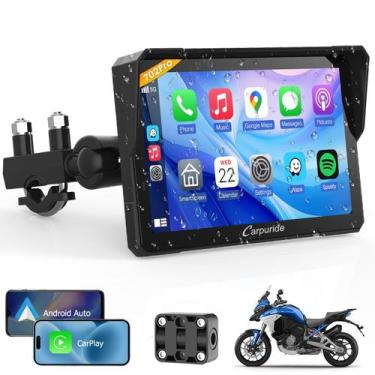 Imagem de Tela de navegação GPS Carpuride W702PRO para motocicleta 7"