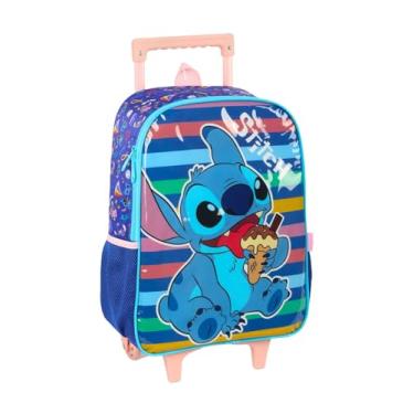 Imagem de Mochila com Rodinha, Stitch, Grande, Azul, Luxcel