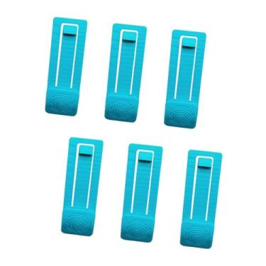 Imagem de KiBcsLic Conjunto de 6 clipes para quilhas de prancha de surfe, clipes para quilhas de prancha de remo, ferramentas para iniciantes, acessórios portáteis para, Azul