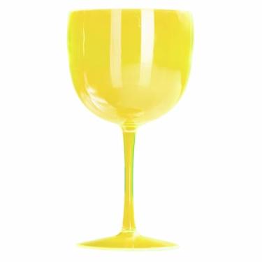 Imagem de Kit 15 Taças Gin 580ml Acrílica - Aloha (Amarelo Tropical)