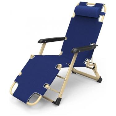 Imagem de Cadeira Reclinável Ajustável Gravidade Zero com Encosto Ajustável e Travesseiro, NABEIM, Azul