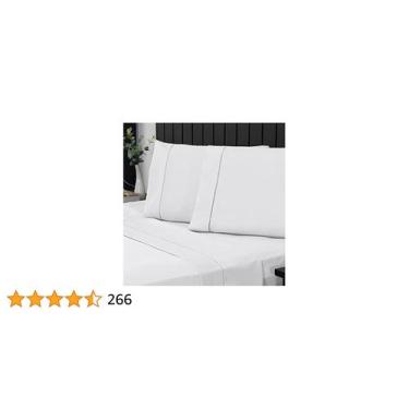 Imagem de Kit Lençol Queen 3 Peças 100% Algodão Percal 200 Fios - gaby enxovais,