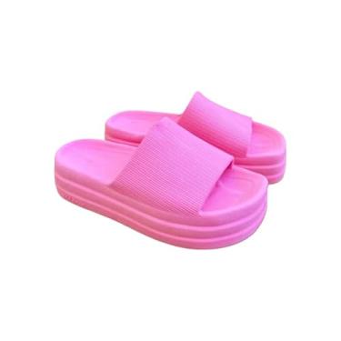 Imagem de Chinelo Nuvem Plataforma Feminino, Design Moderno, (Rosa Bebê,38/39)