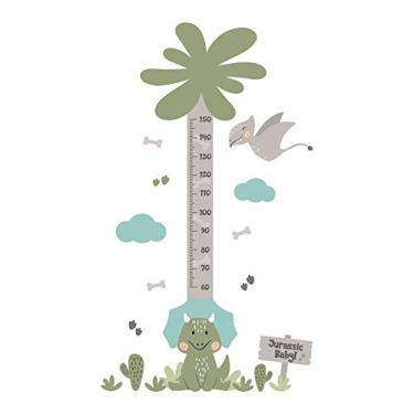 Imagem de Adesivo de Parede Dinossauro Jurassic Baby Régua Crescimento