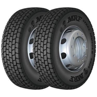 Imagem de Pneu MRF Steel Muscle S3J4 295/80 R22.5 152/148K 16PR Borrachudo Kit2