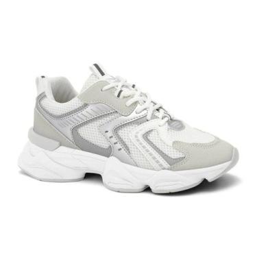 Imagem de Tênis Feminino Casual Grey Ramarim 2590131 - Branco Gelo, 37