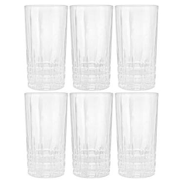 Imagem de Jogo de Copos de Cristal Transparente Calcutá 370ml 6 peças - Lyor
