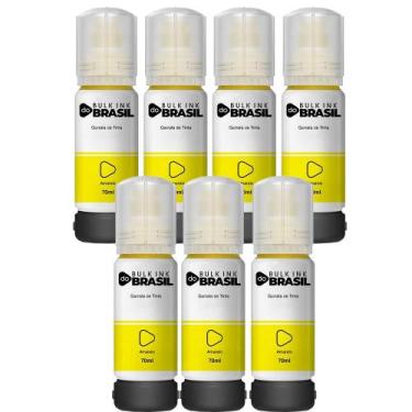Imagem de Kit 7 Tintas Para Epson L4160 L4150 T504 L6171 L6161 L6191 - Bulk Ink 
