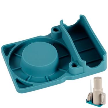 Imagem de Prateleira de secagem de garrafa para copo Stanley 10/1,134 g, suporte de silicone para secadora de garrafas de água para bancada, tampas de copos, canudos, escorredor, acessórios de cozinha (azul)