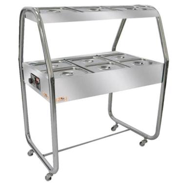 Imagem de Estufa de Aquecimento Venâncio Termos Dupla 9 Cubas 3 Frias 220V EAD6T-54925