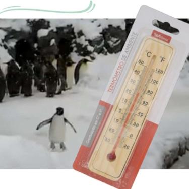 Imagem de Termômetro Parede Madeira Interior Casa Sauna Utilidades