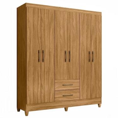 Imagem de Guarda Roupa Casal Panamá 6 Portas E 2 Gavetas Freijó - Moval