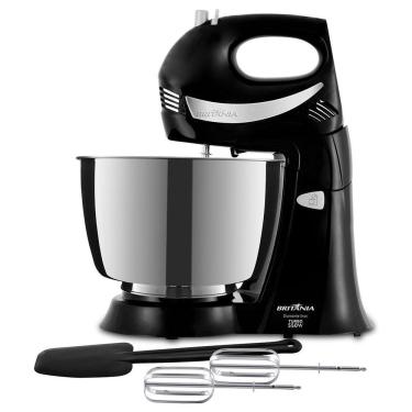 Imagem de Batedeira Britânia Diamante Inox PR Preto 4,3l 550W 2 Em 1 110V