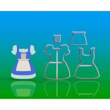 Imagem de Cortador Vestido Oktober Modular Tamanho 10 Cm