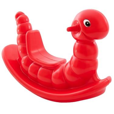 Imagem de BE PLACE KIDS Gangorra Infantil Minhoquinha – Brinquedo Educativo de Plástico Resistente – Para Meninos e Meninas – Cores Sortidas (vermelho)