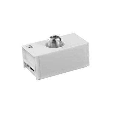 Imagem de Modulo Tomada Coaxial Tv/video - Linha Slim - Ilumi