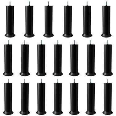 Imagem de Kit Pes Para Cama Box Preto Alto com 18cm de Altura Deixa sua Cama mai