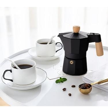 Imagem de Cafeteira italiana Moka Preta 3 Xícaras 150mL - Wincy
