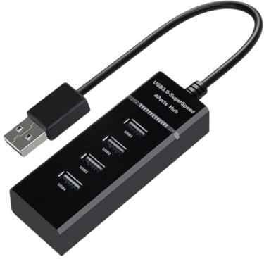 Imagem de Hub Usb 3.0 Extensor 4 Portas Com Led Indicador Super Rápido 5.0Gbps Para Notebook Teclado Hd Tv Box Pen Drive