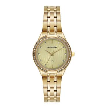 Imagem de Relogio Mondaine Feminino Ref: 32858Lpmvde1 Clássico Dourado