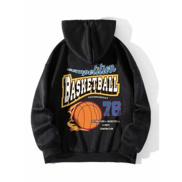 Imagem de Moletom Feminino de Basquete com Capuz e Bolso ElaShopp