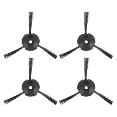 Imagem de 4 Pack Pincéis Laterais de Substituição para Aspirador Robô Shark Matrix RV2310 RV2310AE Cerdas Altas Coleta Eficaz Sujeira Cabelo Pet Detritos Pisos Duros Tapetes Cantos Bordas Espaços Ajustados Inst