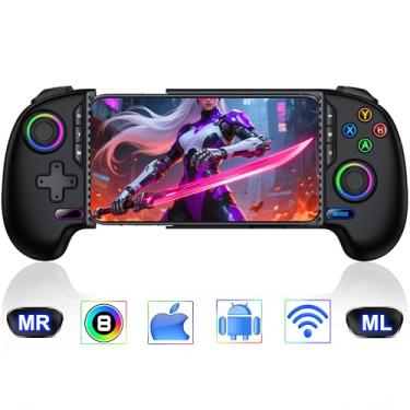 Imagem de HEYLACOOLX Game Controller for iPhone Android,Programmable Gaming Controller for iPhone w Hall Joystick,800mAh Phone Controller for iPhone iOS Support Xbox Cloud,Steam Link,Call of Duty