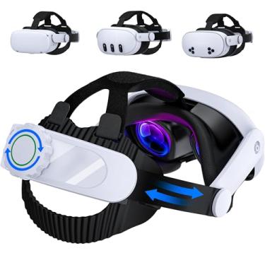 Imagem de Headstrap for Quest 3 / Quest 3S/ Quest 2 Comfort Head Strap Adjustable VR Strap Reduce Pressure & Lightweight VR Elite Strap Replacement Accessories for Oculus 3 3S 2