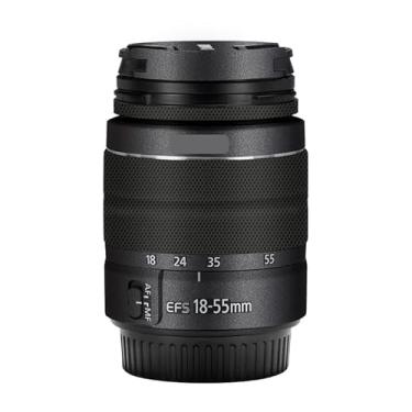 Imagem de EFS 18-55 3.5-5.6 Adesivo de lente de câmera para Canon EF-S 18-55 mm F3.5-5.6 III Película protetora de vinil decalque skin (cinza escuro)