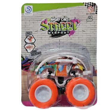 Imagem de Carrinho Fricção Monster Truck 1:64 Escala Radical Suspensão Off Road Laranja 14