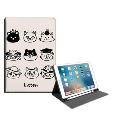 Imagem de Yzlvigrous Capa para ipad Mini 7 Gen 2024/ipad Mini 6 Gen 2021, Capa Fina de Suporte PU de 8.3 Polegadas com Despertar/sono Automático, Visualização em Vários Ângulos