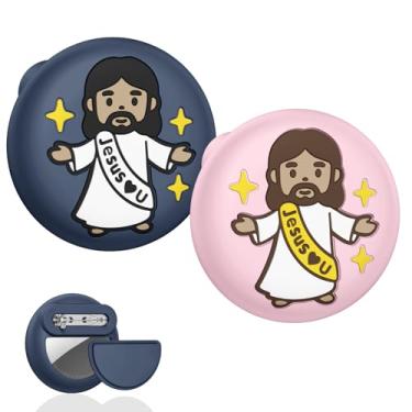 Imagem de Beydoa Suporte para Airtag para crianças pequenas com alfinete, 2 unidades de capa protetora de silicone para rastreador GPS oculto compatível com Apple AirTags, itens essenciais de viagem, roupas