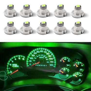 Imagem de HQRNYP Lâmpada LED 10 peças T4.2 Neo Wedge base de 10 mm, luz de painel interior do carro, 12 V IP65 à prova d'água 3030 chip LED super brilhante luz indicadora A/C, lâmpada indicadora de interruptor