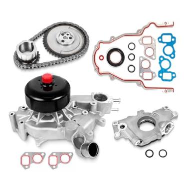 Imagem de Kit de corrente de distribuição do motor com bomba de óleo M295 e bomba de água AW5087 apto para Chevy Silverado Avalanche Suburban Express Tahoe 1999-2004, para GMC Sierra Yukon, para Cadillac 4.8L