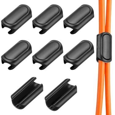 Imagem de 8 peças de clipes de guia de cabo de câmbio de freio de bicicleta, clipes de cabo de bicicleta de estrada, cabos de freio, clipe fixo de 4 mm e 5 mm, alojamento de cabos ou mangueira, fivela de quadro