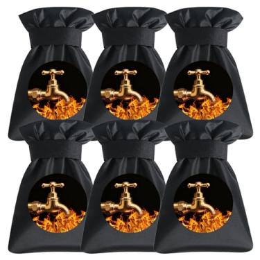 Imagem de Coberturas de torneira ao ar livre para proteção contra congelamento de inverno, 17 cm L x 21 cm A capa de mangueira externa para inverno impermeável reutilizável babadores de mangueira isolada, 6