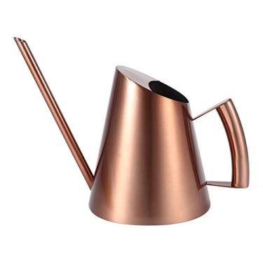 Imagem de YEmirth Regador longo com pontas para suculentas, acabamento de cobre para plantas de interior, bonsai, vaso, escritório, uso infantil, com alça ergonômica e capacidade de 900 ml (Médio 4,75 L)