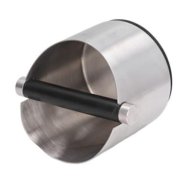 Imagem de ZJchao Caixa de Batida para café Expresso, Caixa de Despejo de café de Borracha de Aço Inoxidável Balde de Borras de Descarte de Recipiente de Borras de Com Barra de Batida Removível para Bares de