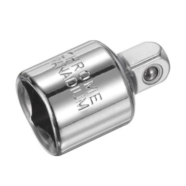 Imagem de HARFINGTON Adaptador de soquete de impacto fêmea de 3/20.3 cm para 1/10.2 cm macho redutor de unidade quadrada conversor SAE padrão chave de impacto chave catraca disjuntor barra conversão, prata