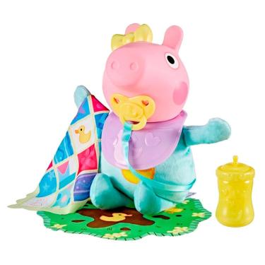 Imagem de Peppa Pig Boneca Interativa Peppa Evie Pig Quer Colinho G1637 - Hasbro