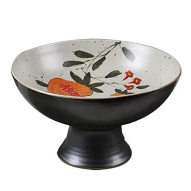 Imagem de Cesta de frutas Cestas de armazenamento para tigela de frutas chinesa pintada à mão tigela de frutas com padrão requintado tigela de frutas de cerâmica prato de doces prato de frutas decorativo