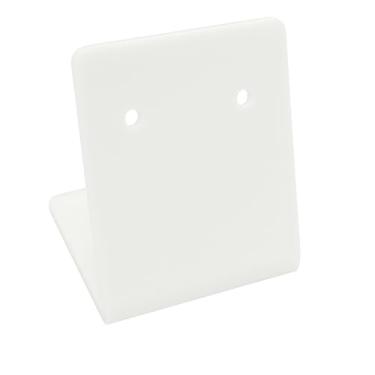 Imagem de Kit 10 Expositor Acrílico Glitter Porta Brincos Bijuterias(Acrílico Branco,10 Unidades)