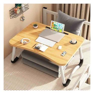 Imagem de Mesa de colo, mesa baixa para cama, mesa portátil de madeira, suporte para laptop, mesa dobrável para laptop, mesa de colo para laptop, adequada para salas de estar, quartos e escritórios (Humu, tipo