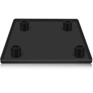 Imagem de AILAHLOE Tapete de silicone de 60 x 60 cm com 4 elevadores de base resistente para minigeladeira, geladeira, lavadora, secadora, bandeja de gotejamento, almofadas antivibração para carpete