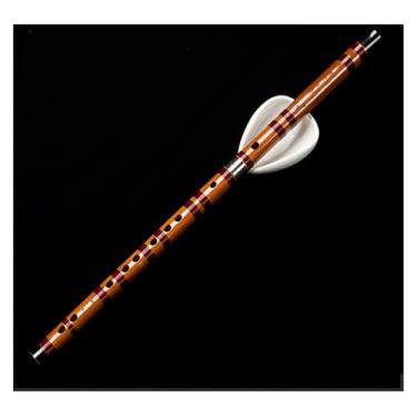 Imagem de Flauta de bambu instrumento profissional flauta amarga desempenho G Tune E Tune F Tune flauta transversal (tecla E)