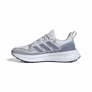 Imagem de Tênis Feminino Adidas Cinza e Branco para Corrida e Treinos