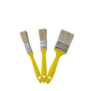 Imagem de Kit Trincha Pincel para Pintura Parede Profissional Cabo Amarelo(3)