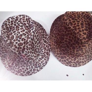 Imagem de Um Par De Chapéus De Tecido Fedora Panama Oncinha - oem, 6-9 M, Marrom