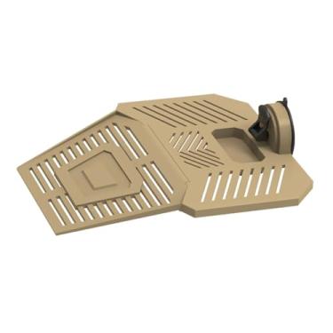Imagem de Ｂｅｓｇａ Plataforma para tartaruga tomar sol, rampa removível, terraço para répteis tomarem sol em aquários, tanques de tartarugas aquáticas e aquários de, Khaki L